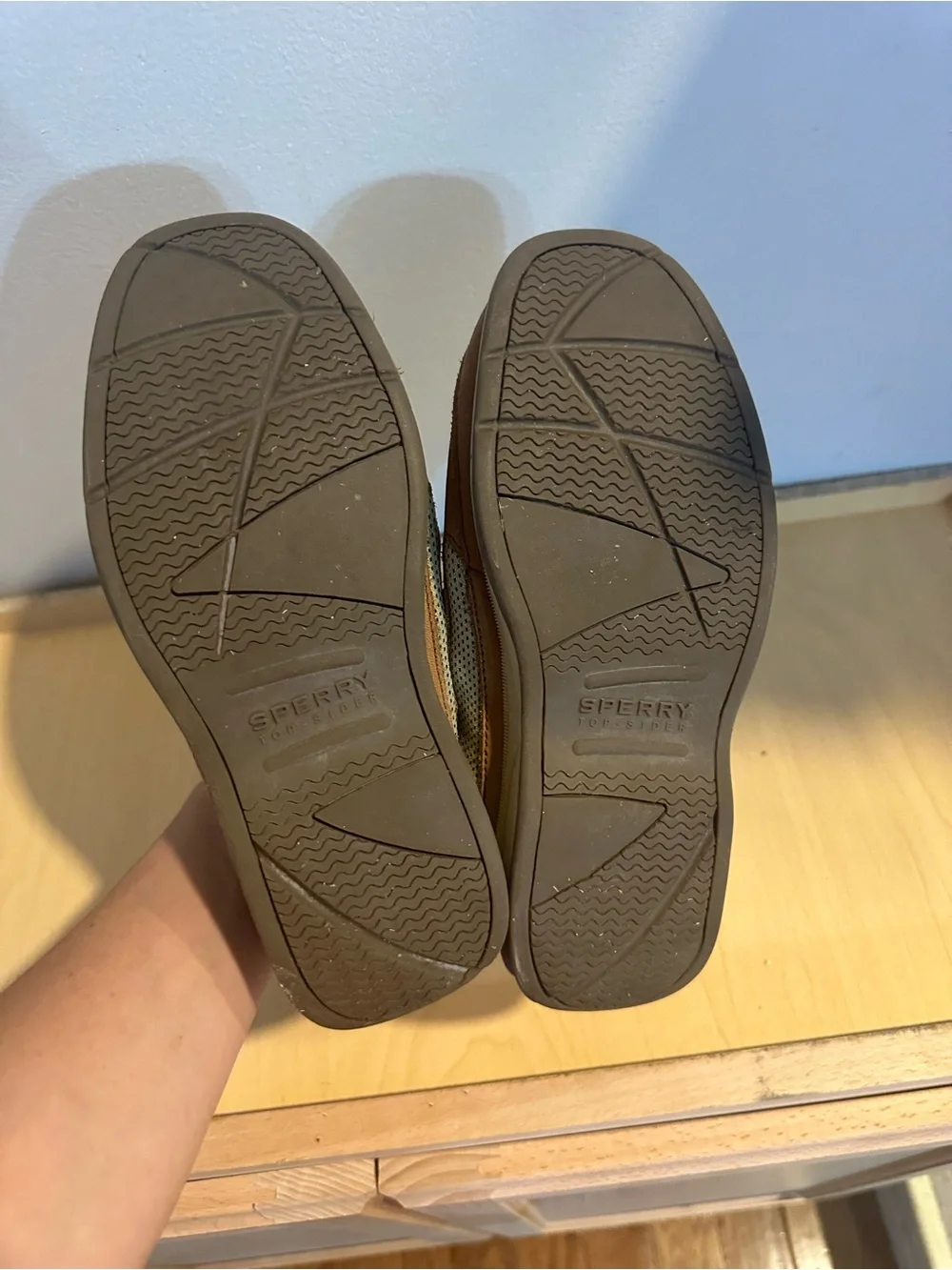 Sperry Boys Tan Leather Boat Shoes
